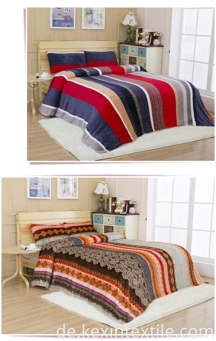 Super Soft Coral Fleece Bedding Set